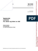 Norsk Standard NS 2520: Sjøteknikk Låsfeste For Dører Og Luker Av Stål