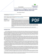 Reshaping Assessment Practices in A Philippine Teacher Education Institution During The Coronavirus Disease 2019 Crisis