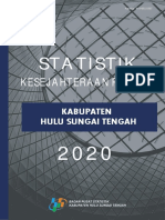 Statistik Kesejahteraan Rakyat Kabupaten Hulu Sungai Tengah 2020