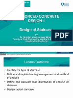 Reinforced Concrete Design 1 Design of Staircase