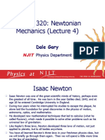 Physics 320: Newtonian Mechanics (Lecture 4) : Dale Gary