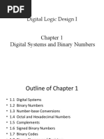 Digital Logic Design I: Digital Systems and Binary Numbers