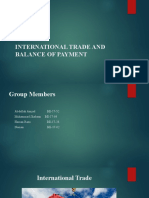 International Trade and Balance of Payment