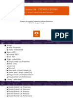 Computer Science 3A - CSC3A10/CSC03A3: Lecture 2: Arrays, Linked Lists and Recursion