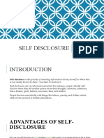 Self Disclosure: by Rabia Sarwat