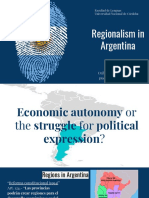 Regionalism in Argentina