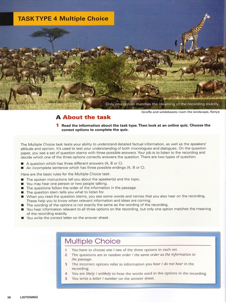 Listening MultipleChoice | PDF