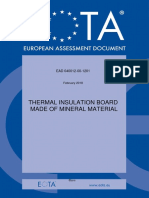 Thermal Insulation Board Made of Mineral Material: February 2018