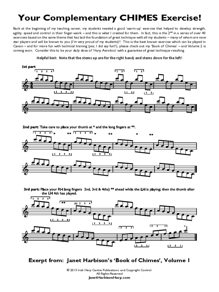 Your Complementary CHIMES Exercise!: Exerpt From: Janet Harbison's Book ...