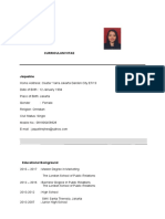 Jaqueline's CV Marketing Professional