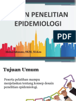 Penelitian Epidemiologi