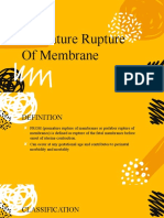 Premature Rupture of Membrane