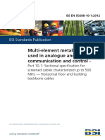 Multi-Element Metallic Cables Used in Analogue and Digital Communication and Control