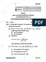 Electromagnetic Field Theory (Eec 303) 13 14