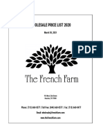 French Farm Price List