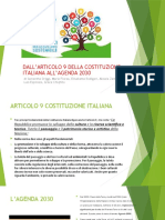 DIRITTO - ART.9 e AGENDA 2030