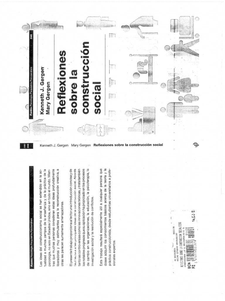 Lecturas Sesión 2 Gergen Reflexiones Sobre La Construcción Social Cap 1 y 2 PDF