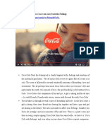 Advertisement Analysis: Coca Cola Ad (Taste The Feeling)