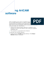 Activating Art Cam Software