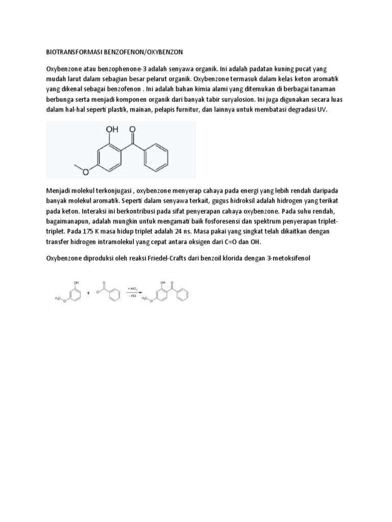Biotransformasi Keton Benzofenon | PDF