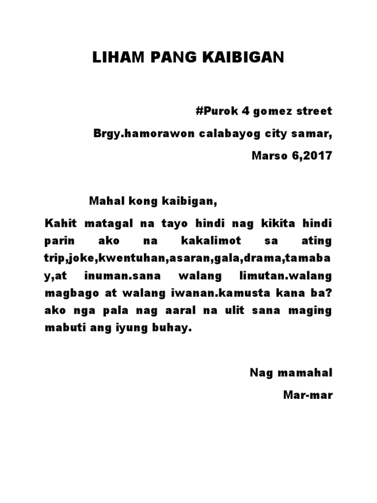 Mga Liham | PDF