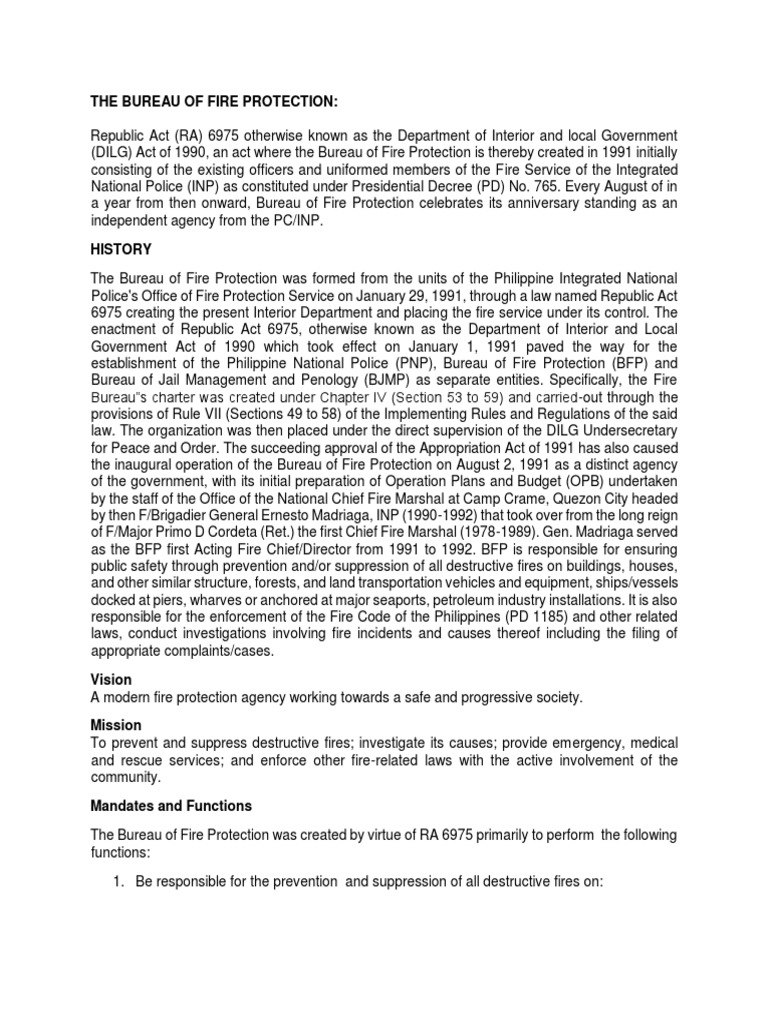 AMBEGUIA-BFP Notes | PDF | Fire Safety | Firefighter