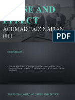 Cause and Effect: Achmad Faiz Nafian