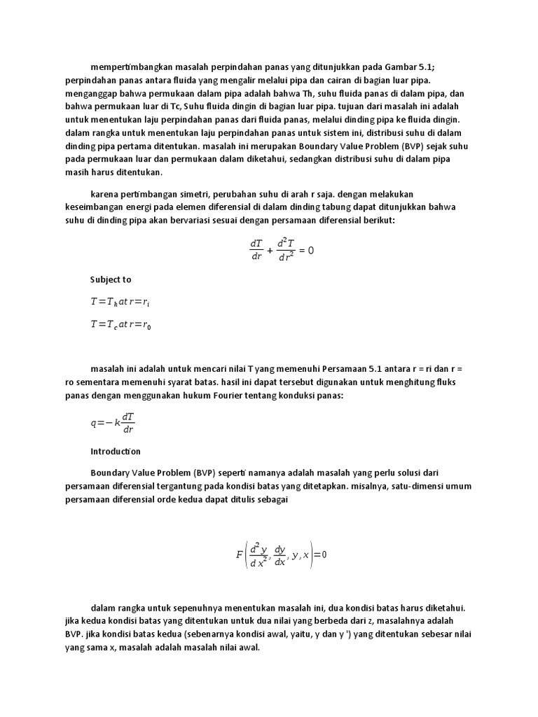 Boundary Value Problem | PDF | Mengajar Matematika