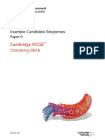 Example Candidate Responses: Cambridge IGCSE Chemistry 0620