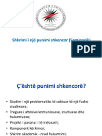 Shkrimi I Një Punimi Shkencor (Seminarik)