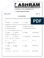 12 Class Mathematics Paper DATE: 13-06-21 MM: 40 MCQ Questions