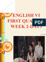English Vi First Quarter Week 2-Day5