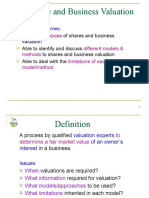 Topic 4 - Share and Business Valuation (2)