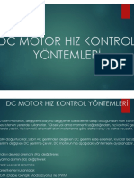 DC Motor Hiz Kontrol Yöntemleri