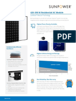 420-390 W Residential Ac Module: Sunpower Maxeon Technology