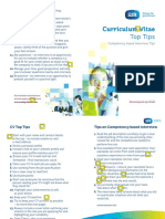 Curriculum Vitae: Top Tips