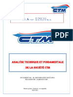 Analyse Fondamentale Et Technique Cas CTM