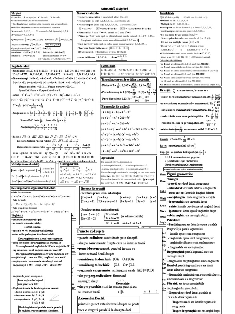 Formule Matematica Def | PDF
