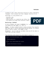 Methods: Main Function To Run