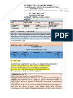 Weekly Agenda Project 7-Ficha 2 (Semana 2) Datos Informativos