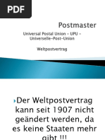 UPU Weltpostvertrag