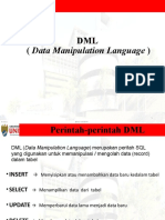 DML (Data Manipulation Language) : 6/15/21 @Dlc-Unisbank