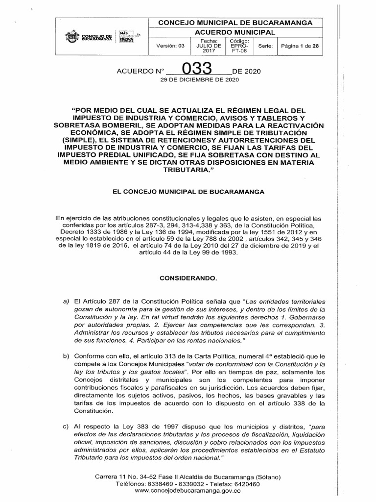 Informe 033 - 29 Diciembre 2020 | PDF