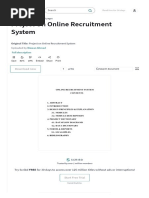 Project On Online Recruitment System - Recruitment - Information Technology Management