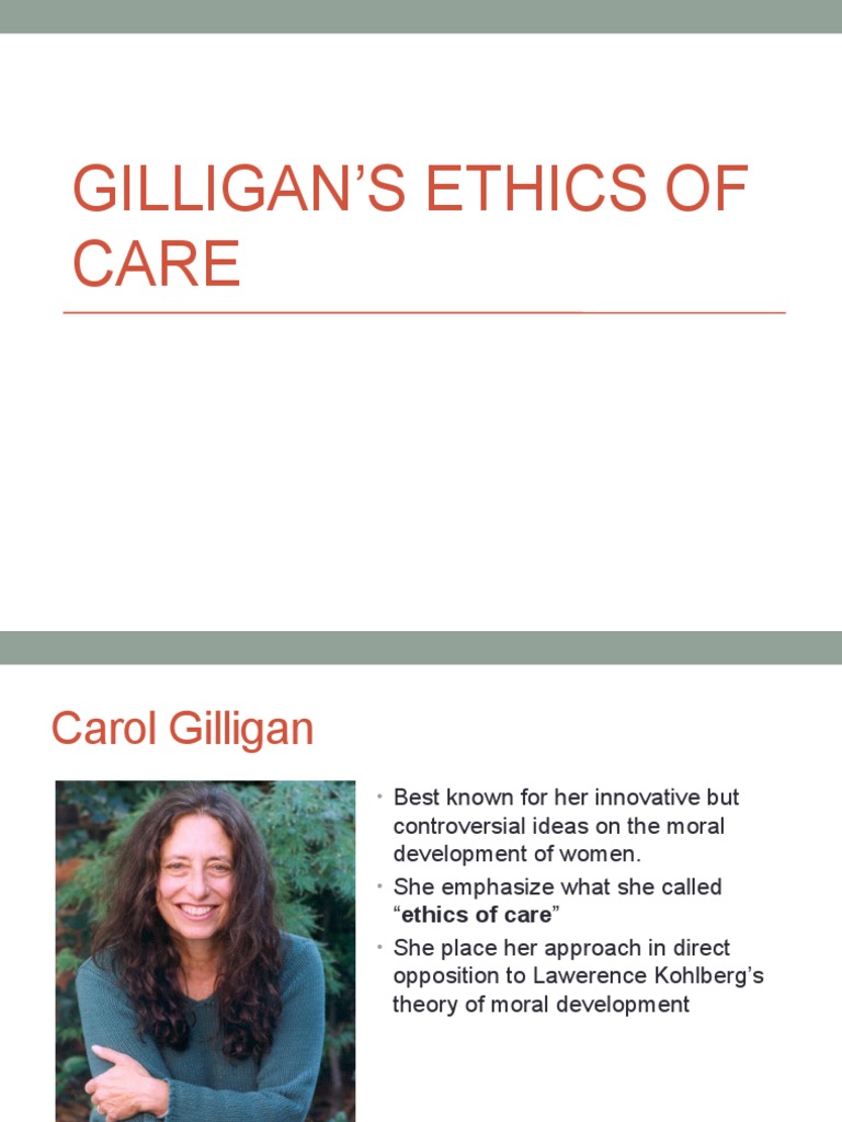 Gilligan s ethics of care pdf philosophical theories human nature