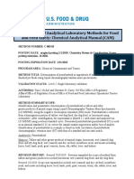 Compendium of Analytical Laboratory Methods For Food and Feed Safety: Chemical Analytical Manual (CAM)