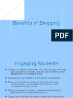 Benefit S of Blogging: by Kristen Anderson
