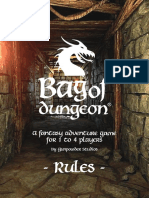 Rules - : A Fantasy Adventure Game For 1 To 4 Players