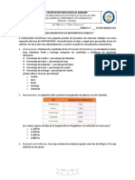 Prueba Diagnotica Matematicas Grado 6° Dorado 2.021