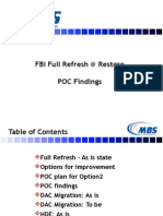 FBI Full Refresh Thru Restore